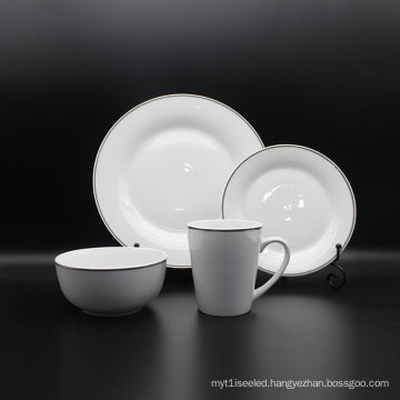 New Design Customised Luxury Bone Porcelain Dinnerware White